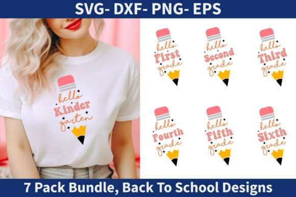 Back to School SVG T-shirt Design Bundle