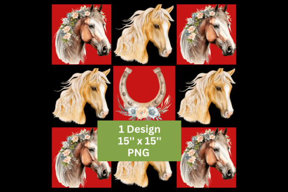Horses Derby 3x3 Grid Design: A Versatile Visual Asset