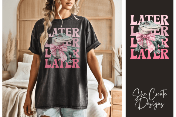 Pink Later Gator Graphic Design PNG: A Versatile Creative Asset