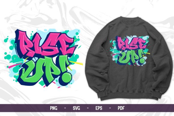 Rise Up! Bold Graffiti Vector Design for Urban Style