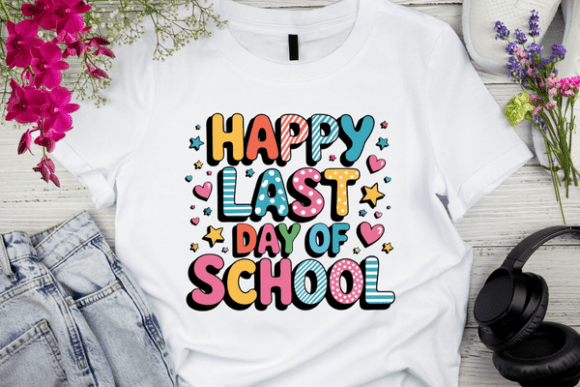School's Out Celebration T-Shirt Design: Creative Assets