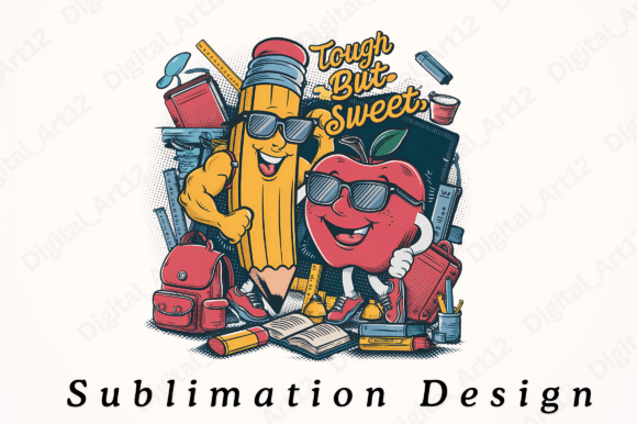 Tough but Sweet Sublimation Design: Blending Edge with Elegance