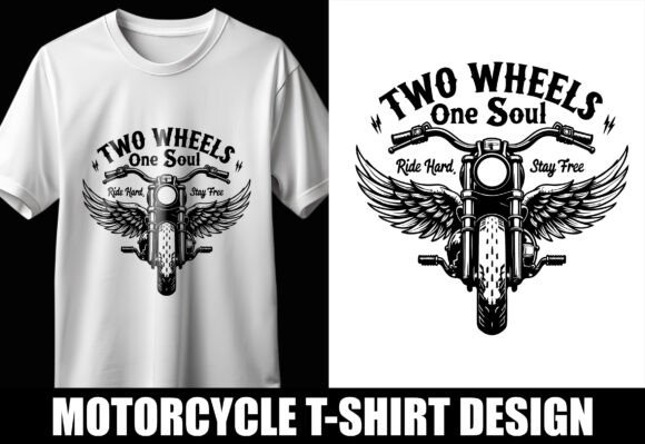 Two Wheels One Soul Motorcycle Design: A Graphic Asset for Authentic Branding
